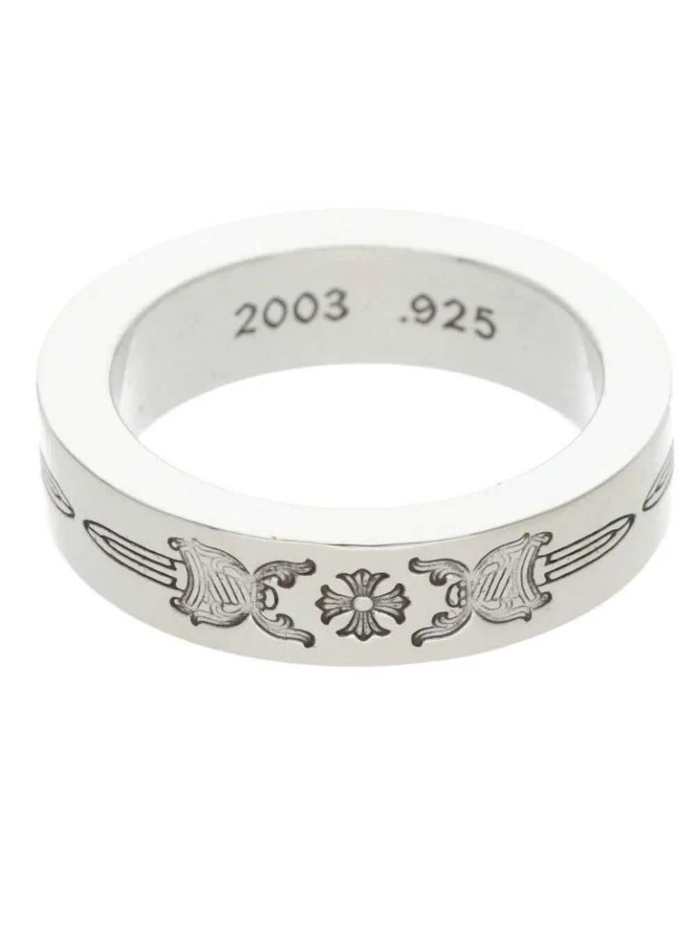 Chrome Hearts Spacer Dagger Silver Ring